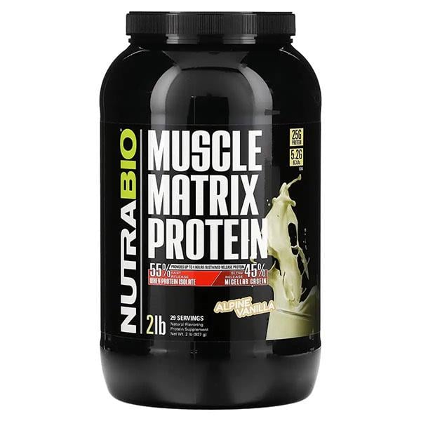Протеїн NutraBio Muscle Matrix Protein 907 г 29 порцій Alpine Vanilla (000027136)