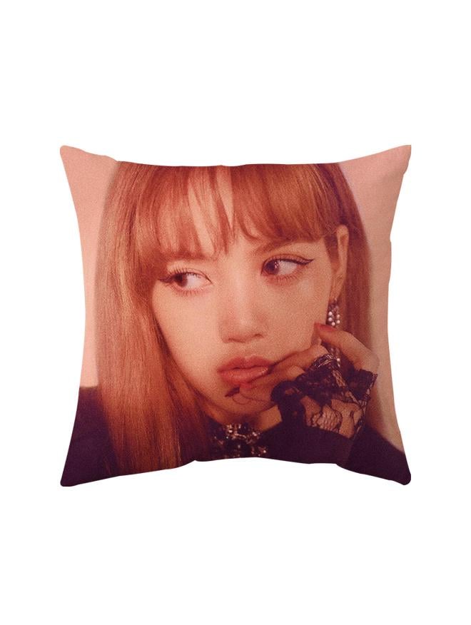 Подушка Blackpink Лиса Монобан k-pop двухсторонняя 25х25 см (y0009)