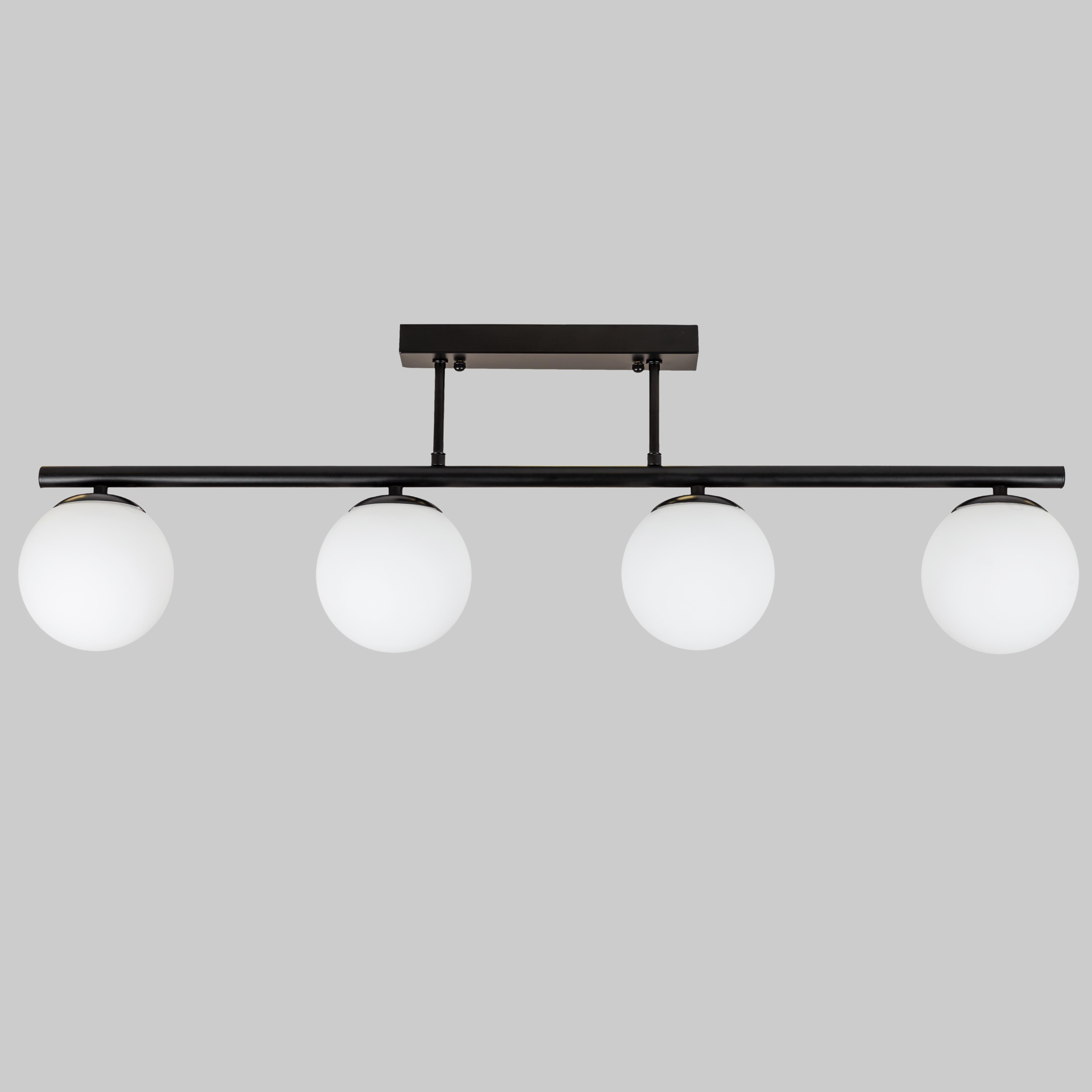 Люстра потолочная на 4 лампы 52-9821-4 Black/White (52-9821-4 BK+WH) Люстра потолочная на 4 лампы 52-9821-4 Black/White (52-9821-4 BK+WH)