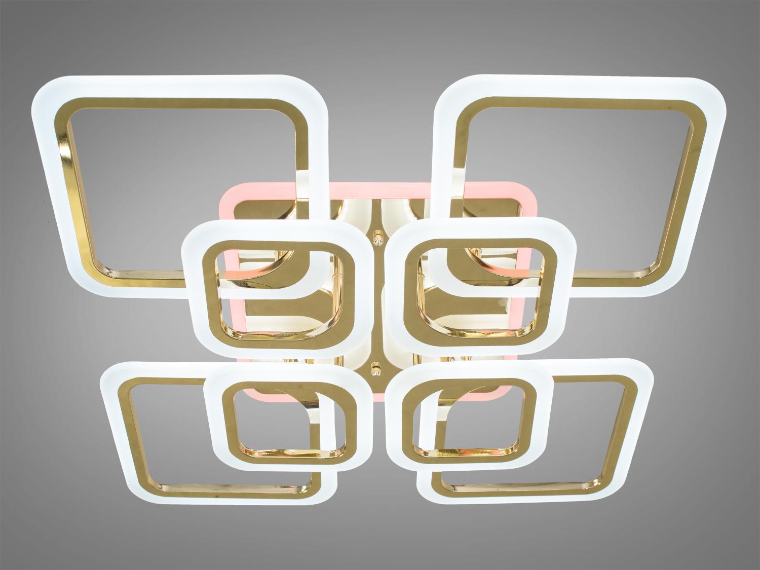 Люстра LED з димером та підсвічуванням 145W (A8060/4+4G 3col dim) - фото 3 Люстра LED з димером та підсвічуванням 145W (A8060/4+4G 3col dim) - фото 3