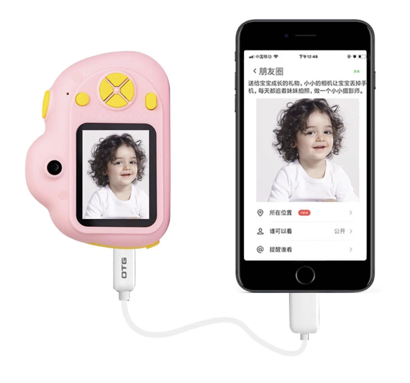 Детский фотоаппарат с записью видео Розовый - фото 5