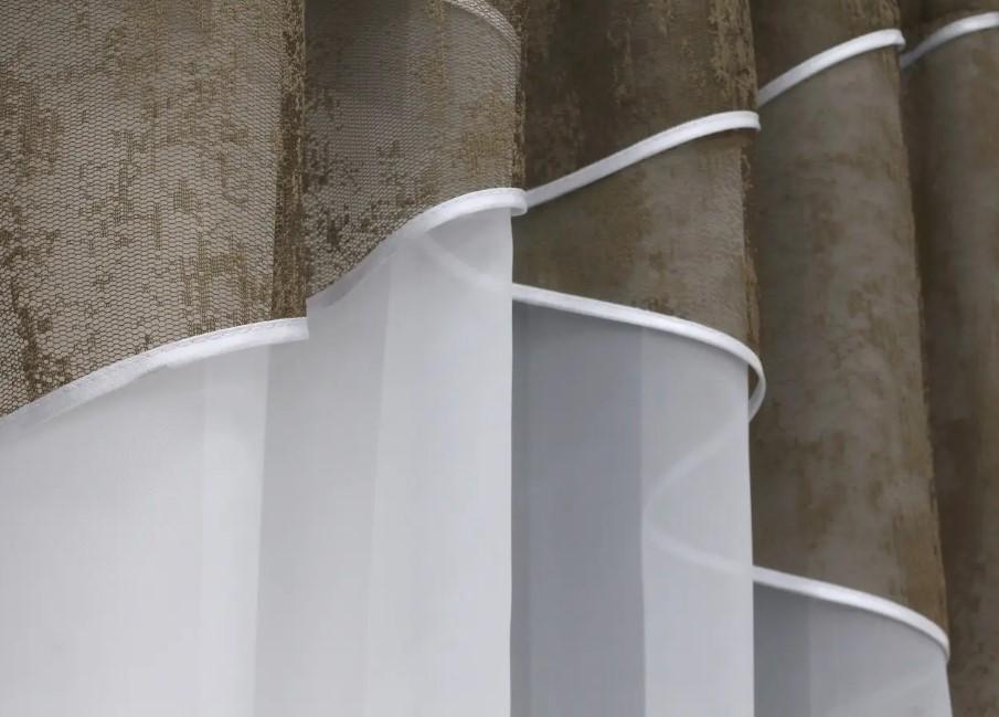 Занавеска с аркой на кухню 280х170 см Коричневый/Белый (025к 52-1041) - фото 4 Занавеска с аркой на кухню 280х170 см Коричневый/Белый (025к 52-1041) - фото 4