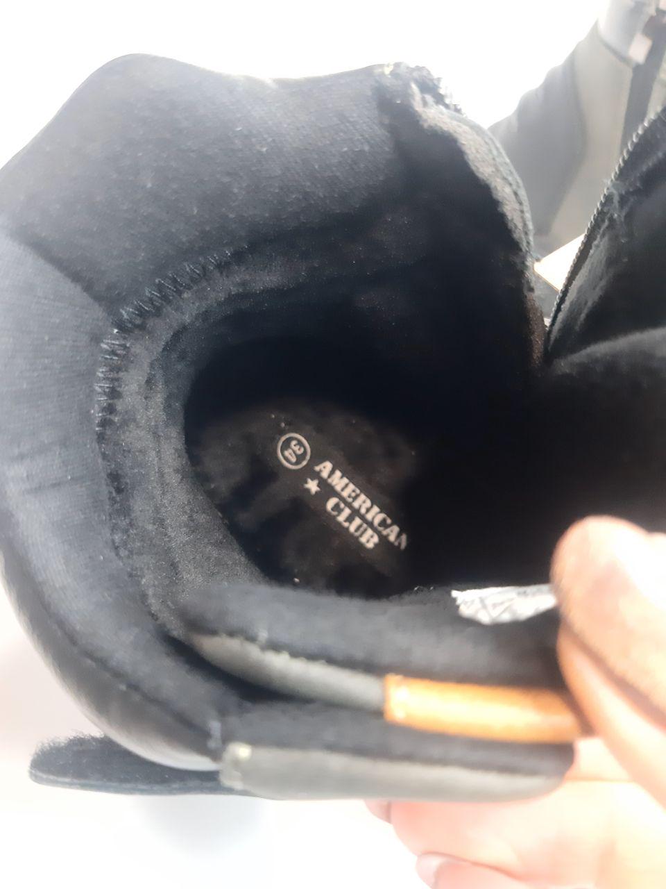 Ботинки для мальчика American Club р. 36 23,5 см Черный (158 khaki) - фото 2