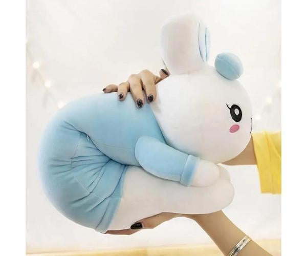М'яка іграшка подушка Кролик-батон 90 см Синій (ftlx-1112) - фото 3