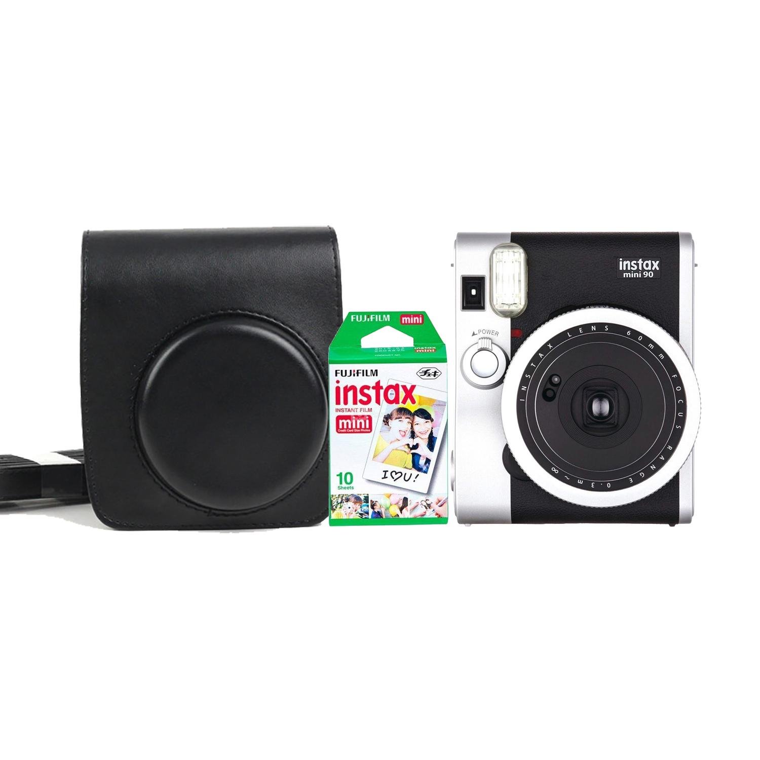 Камера моментального друку Fujifilm Instax Mini 90 Neo Classic + Чохол Fujifilm Instax Mini 90 + Фотоплівка Fujifilm INSTAX 10 шт. Brown/Black