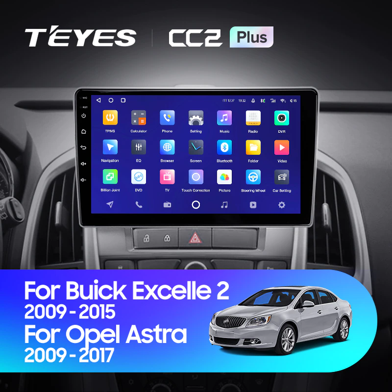 Автомагнитола штатная Teyes CC2 Plus для Astra J 2009-2017 Buick Excelle 2 2009-2015 Android (1683073550) - фото 3