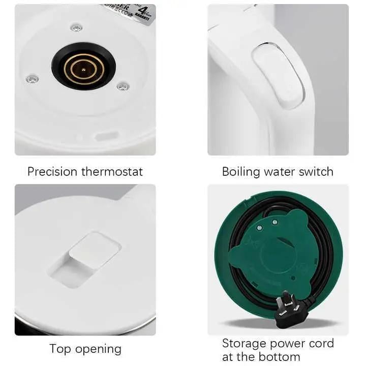 Электрочайник Domotec MS-5028 двойной корпус 1,8 л 1500 Вт Белый (28916219) - фото 5 Электрочайник Domotec MS-5028 двойной корпус 1,8 л 1500 Вт Белый (28916219) - фото 5