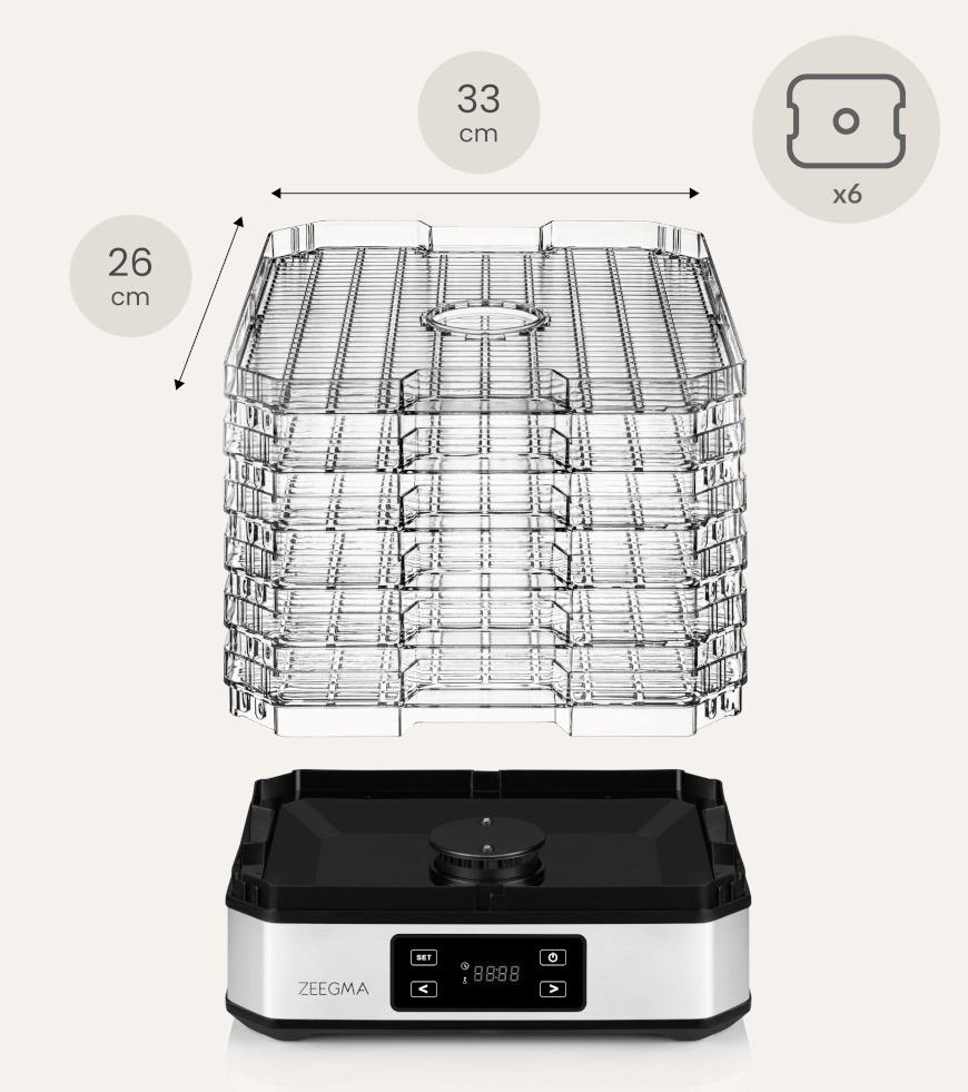 Сушарка для овочів та фруктів Zeegma Dry Chef Silver (56957) - фото 11