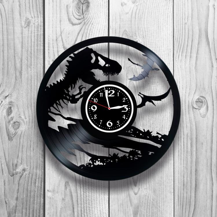 Годинник настінний Динозавр 0033 з вінилової платівки