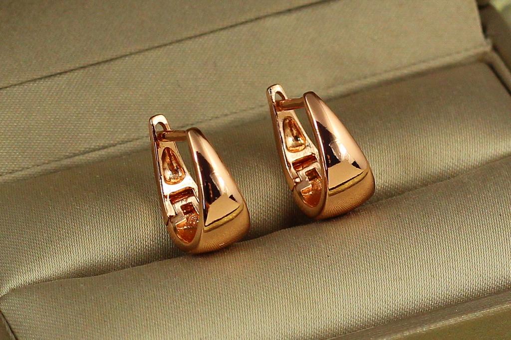 Серьги Xuping Jewelry зауженные сверху 1,4 см Золотистый (27503536)