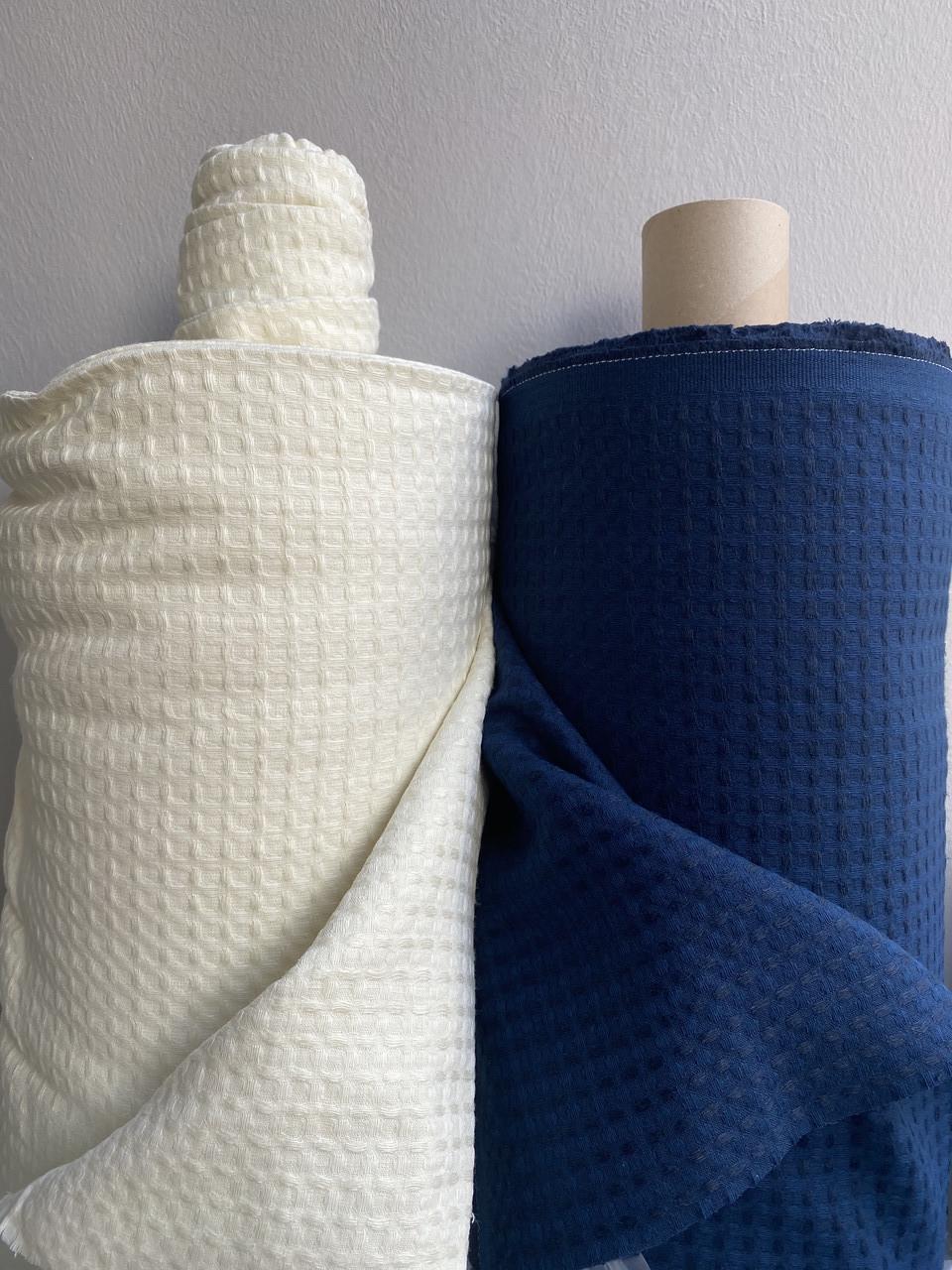 Ткань LINEN PLUS CRASH EFFECT 54% лен 46% хлопок 200 см Синий (1929-415-999MZ) - фото 6