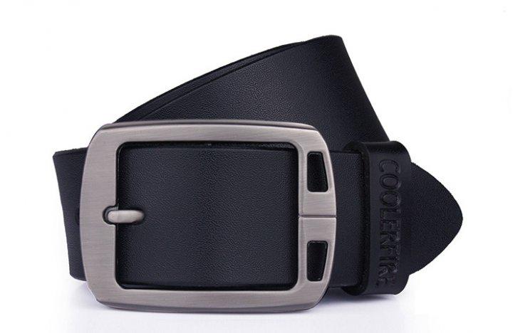 Ремень кожаный Cowather 120 см Черный (3674498)