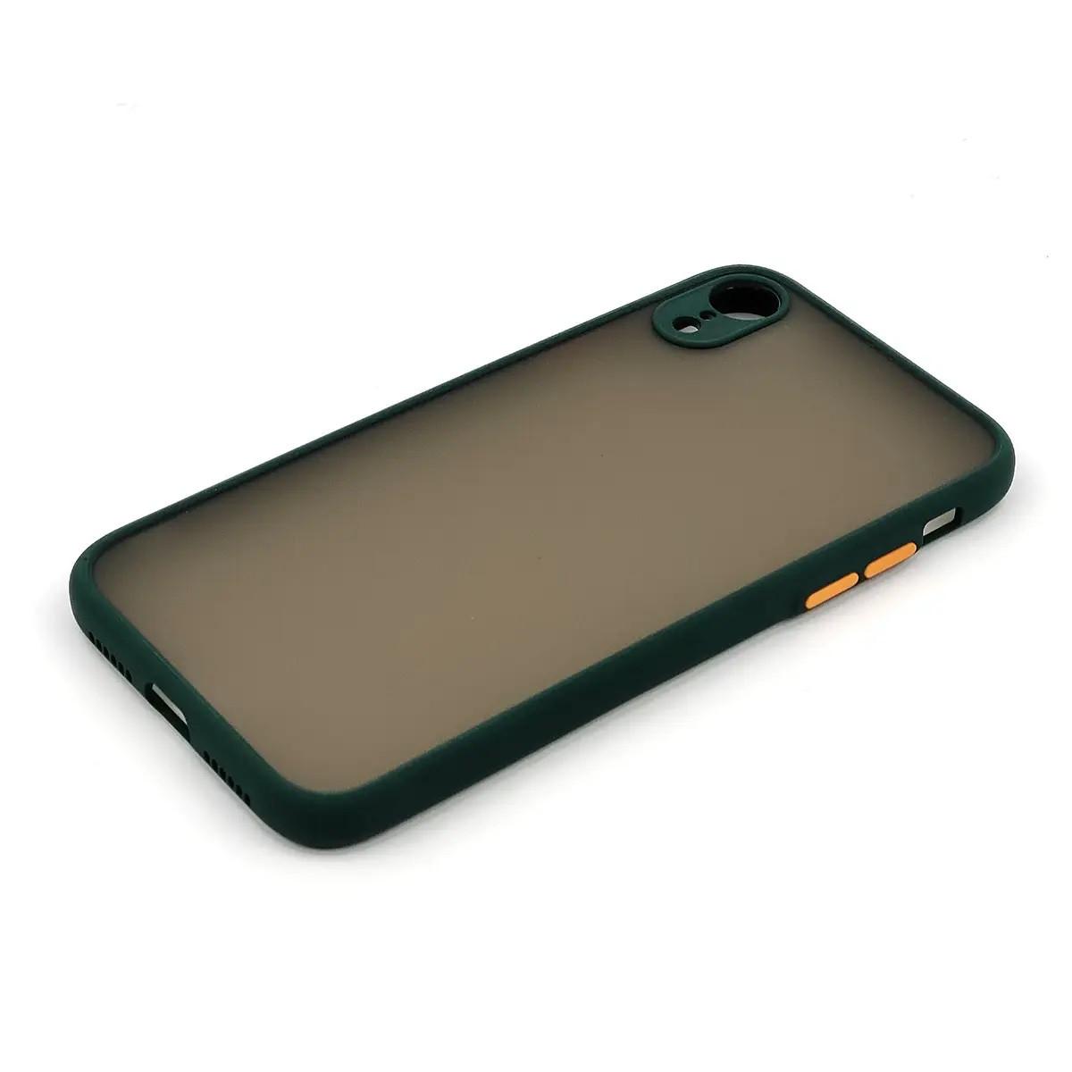 Силиконовый Чехол Накладка Avenger Totu Series Separate Camera Для iPhone Xr Dark Green Силиконовый Чехол Накладка Avenger Totu Series Separate Camera Для iPhone Xr Dark Green