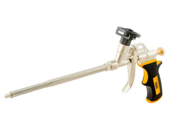 Пістолет для монтажної піни MasterTool тефлонове покриття балоноприймача та голки 180 мм (81-8676)