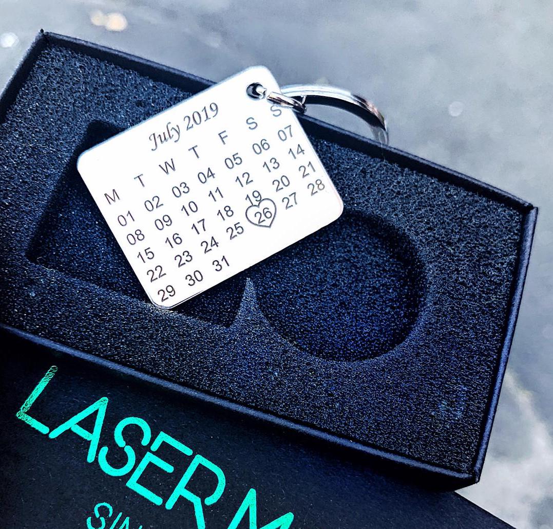 Брелок-календарик із гравіюванням (БГФ004)