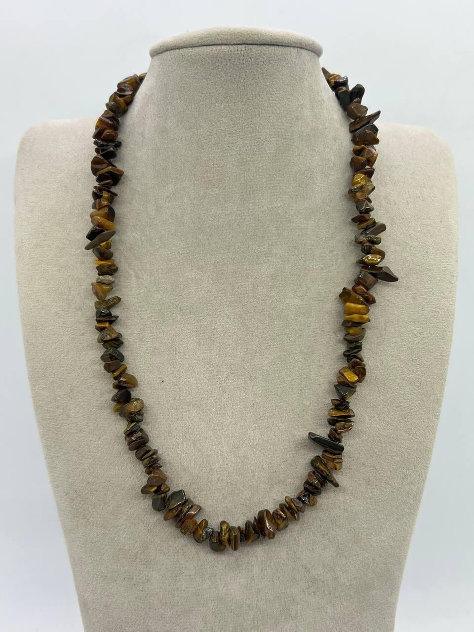 Бусы тигровый глаз 45 см Коричневый (11712(б))