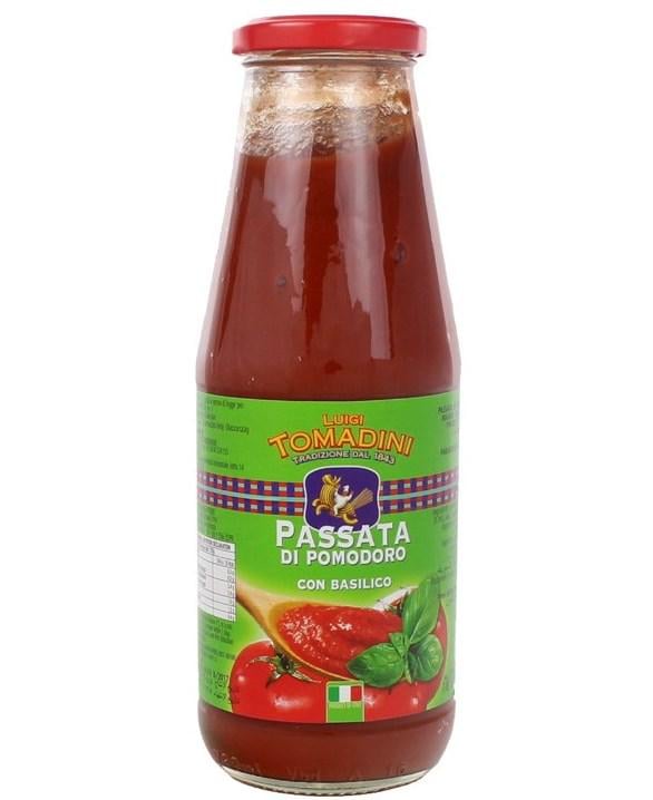 Томатная паста Luigi Tomadini Passata Di Pomodoro con Basilico 690 г (8031)