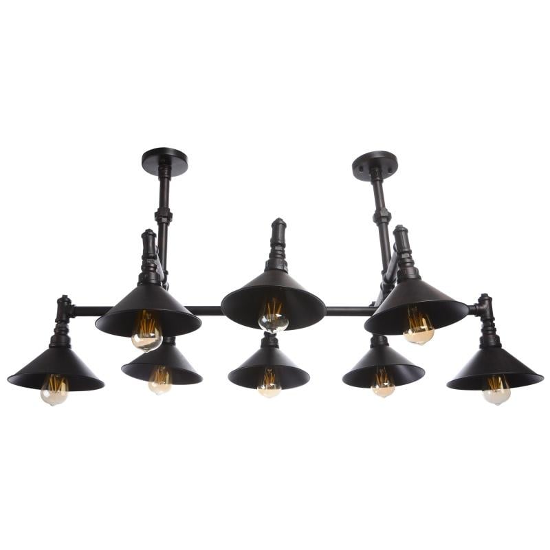 Люстра потолочная лофт паук Brille BL-336S/8 E27 BZ на 8 плафонов