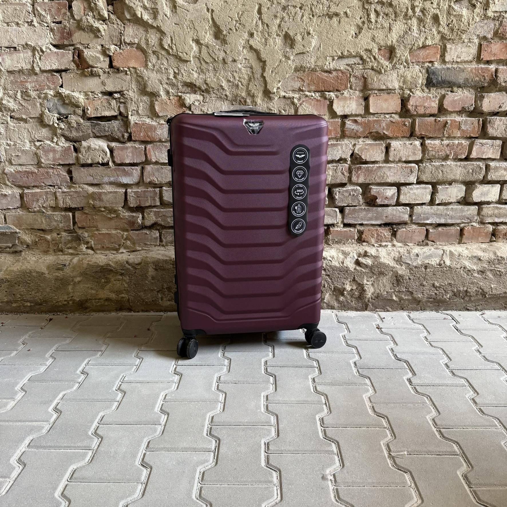 Чемодан Wings PEA01 дорожный L Бордовый (26557308) - фото 2
