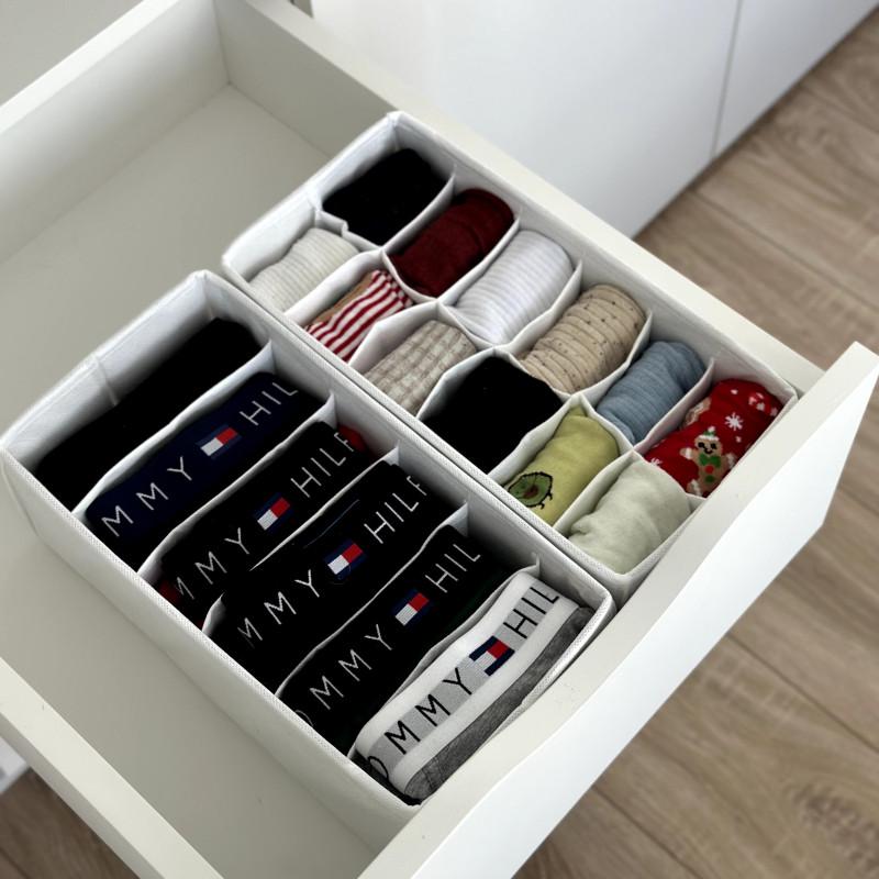 Комплект коробочок для білизни маленьких 2 шт. Білий (Wh-2small)