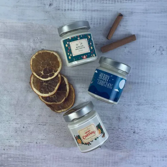 Набор ароматических свечей Marry Christmas 3 шт. (818)