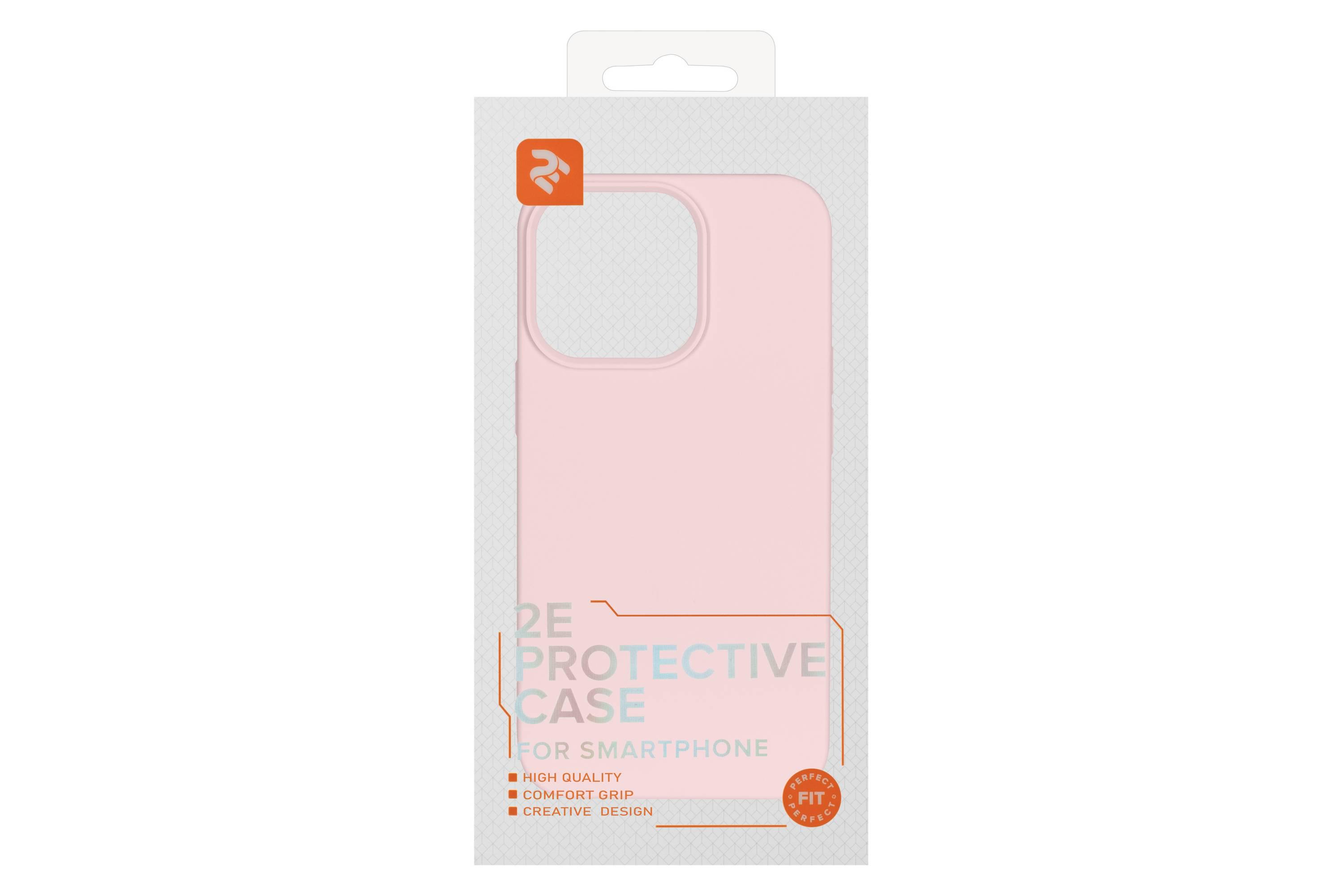 Чехол-бампер для телефона 2E Basic Liquid Silicone iPhone 14 Pro Rose Pink (2E-IPH-14PR-OCLS-RP) - фото 3