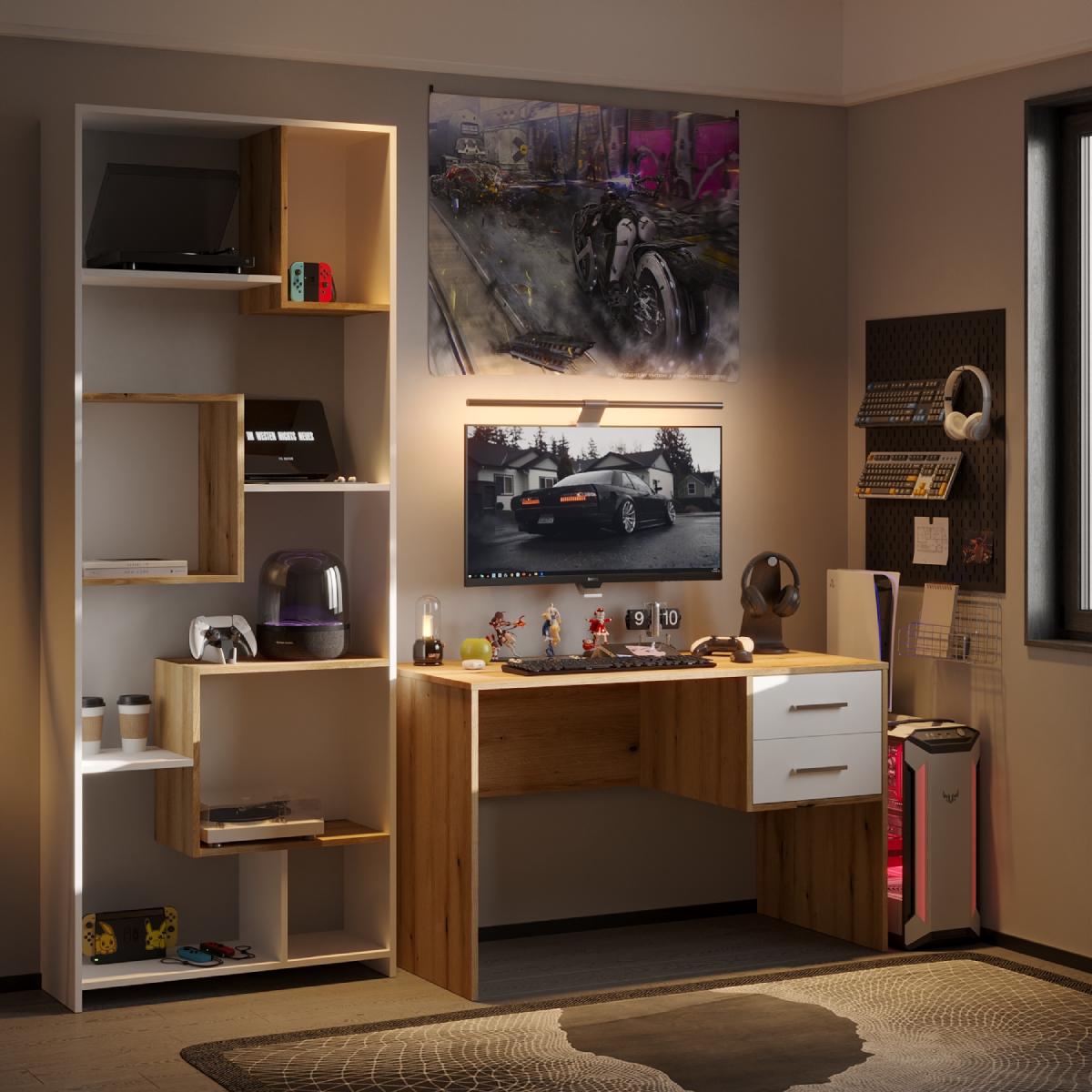 Офисный стол Doros Т2 120х60х75 см Дуб эвок (81339331) - фото 3