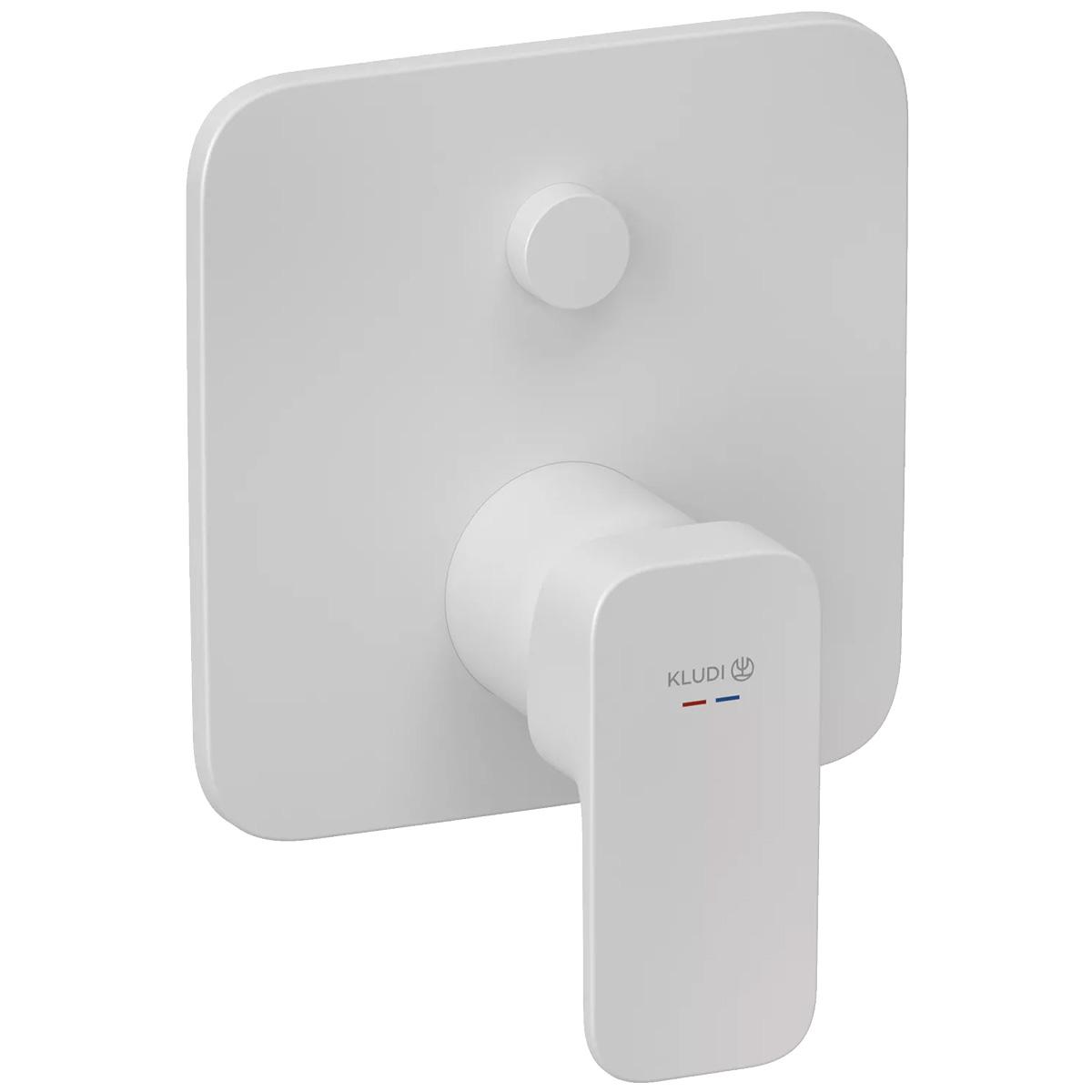 Наружная часть смесителя Kludi Renon 427595375 с переключателем Белый (239769)