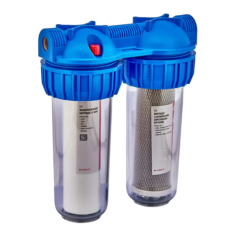 Фільтр для холодної води KOER KV-25-1/2 2 колби 8 атм 1/2" (KR5020)