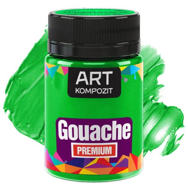 Гуашевая краска художественная ART Kompozit Premium 60 мл Зеленый светлый (20999) - фото 1