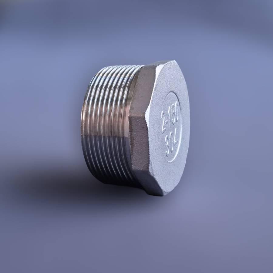 Заглушка різьбова восьмигранна DN50 BSPP н/ж сталь AISI304 Class-150 зовнішня різьба 2" (29203374) - фото 2 Заглушка різьбова восьмигранна DN50 BSPP н/ж сталь AISI304 Class-150 зовнішня різьба 2" (29203374) - фото 2