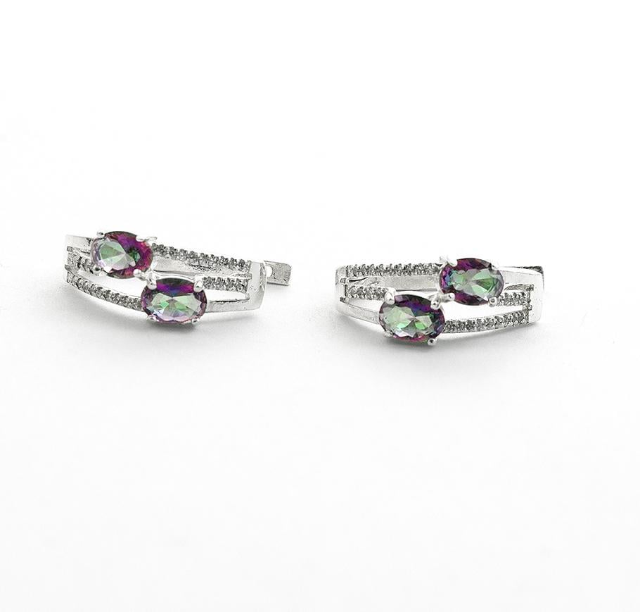 Серьги серебряные с фианитами Maxi Silver 8103 Мистик (88103)