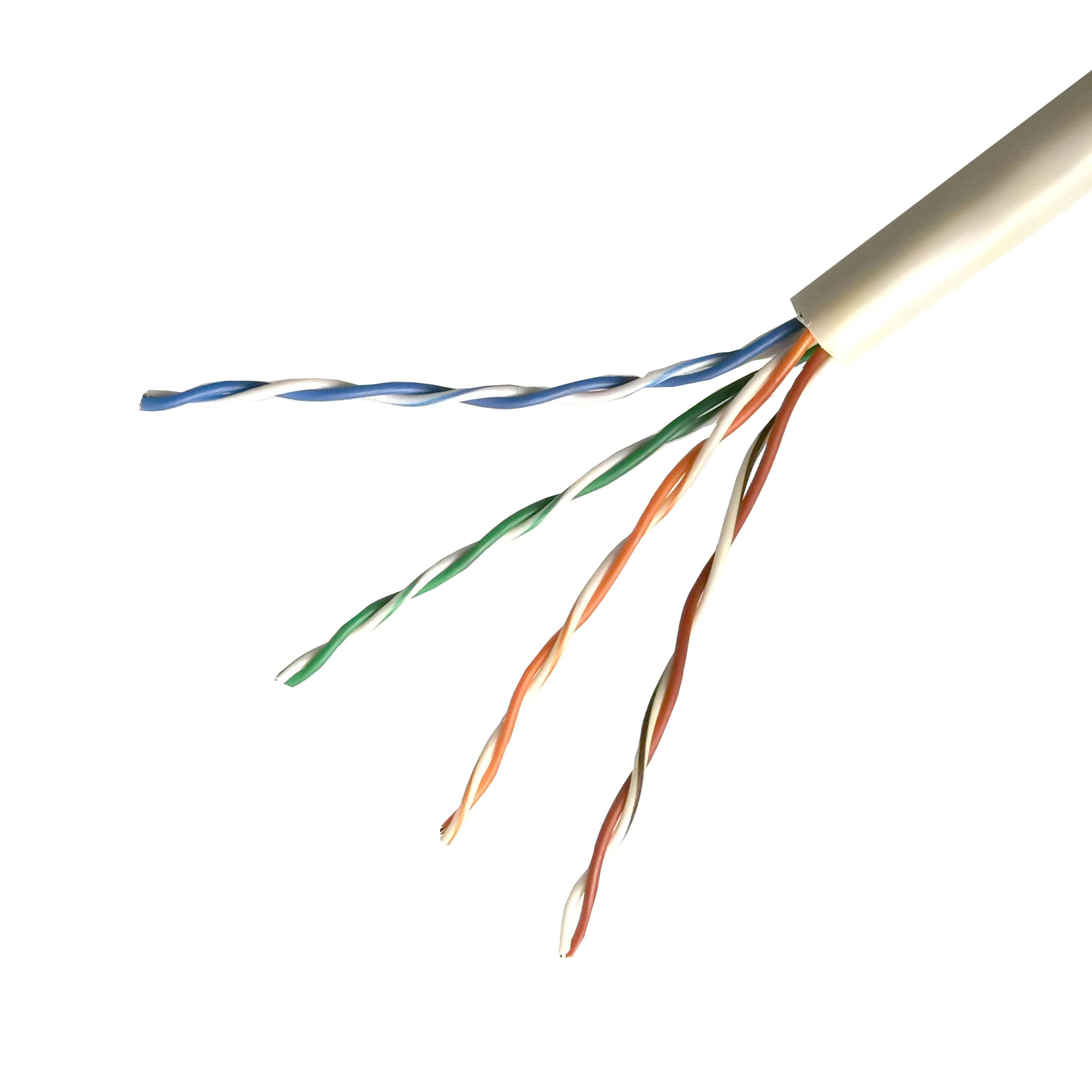 Кабель витая пара КВП UTP 4х2х0,5 4p 24 AWG Merlion CCA 305 м White (03489)