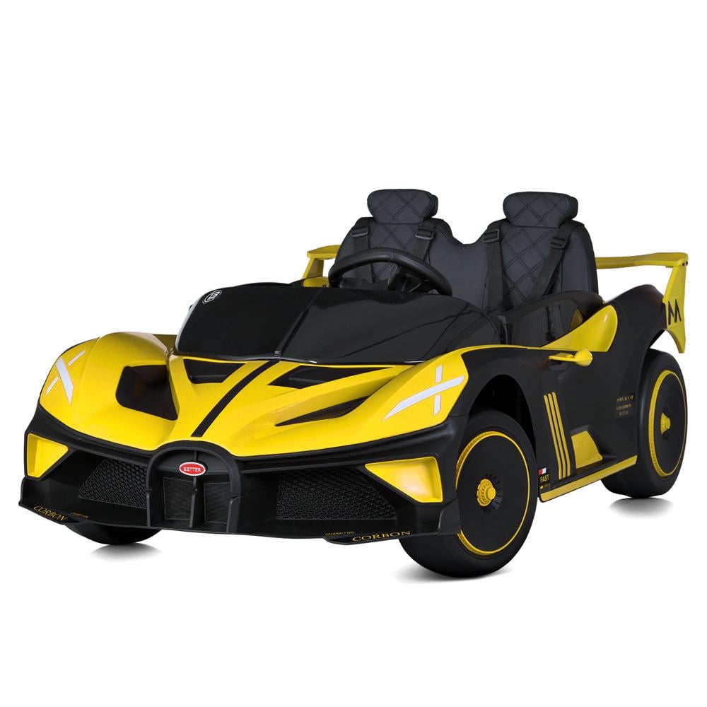 Детский двухместный электромобиль Bambi 4WD Bugatti M 5053EBLR Желтый (729818526)