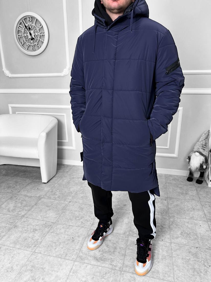 Парка чоловіча 7-484 XL Темно-синій - фото 3 Парка чоловіча 7-484 XL Темно-синій - фото 3