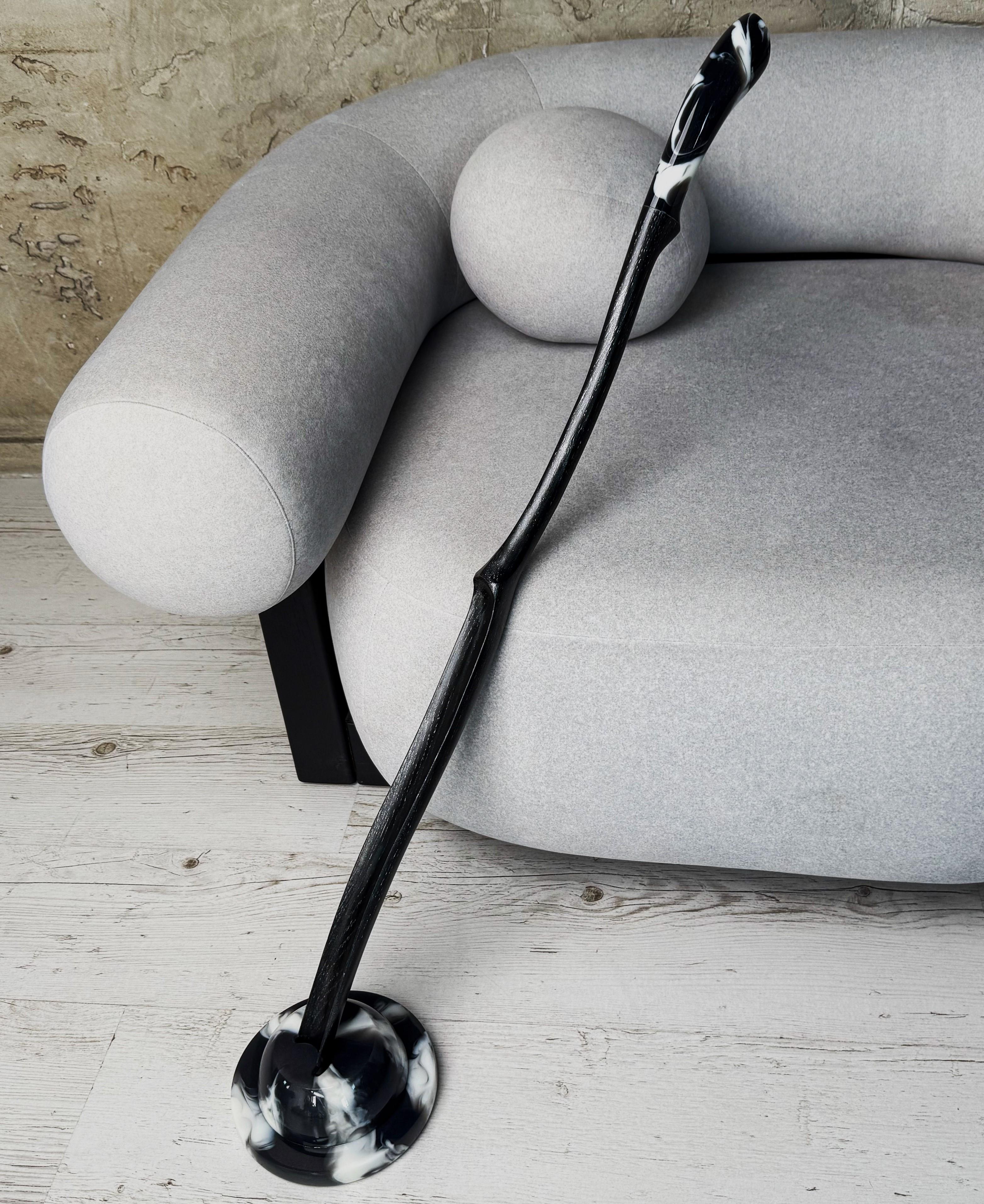 Ложка для обуви Klenn из дуба и эпоксидной смолы Черный Ложка для обуви Klenn из дуба и эпоксидной смолы Черный