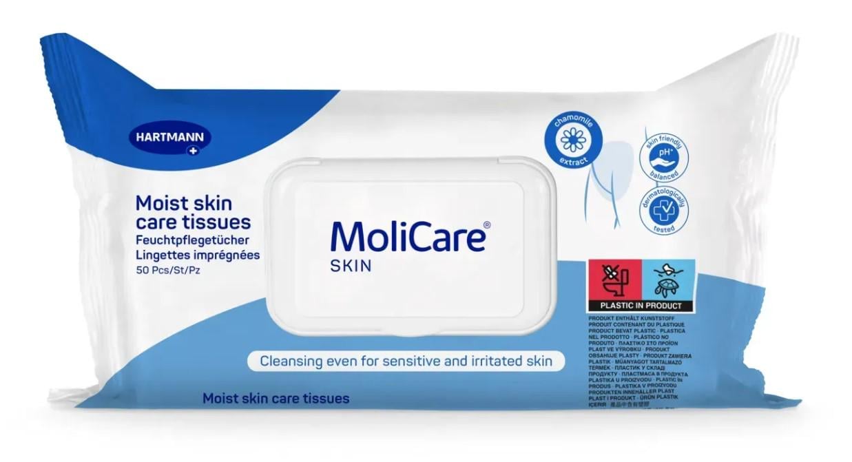 Влажные салфетки для ухода за кожей MoliCare Skin 50 шт. Влажные салфетки для ухода за кожей MoliCare Skin 50 шт.