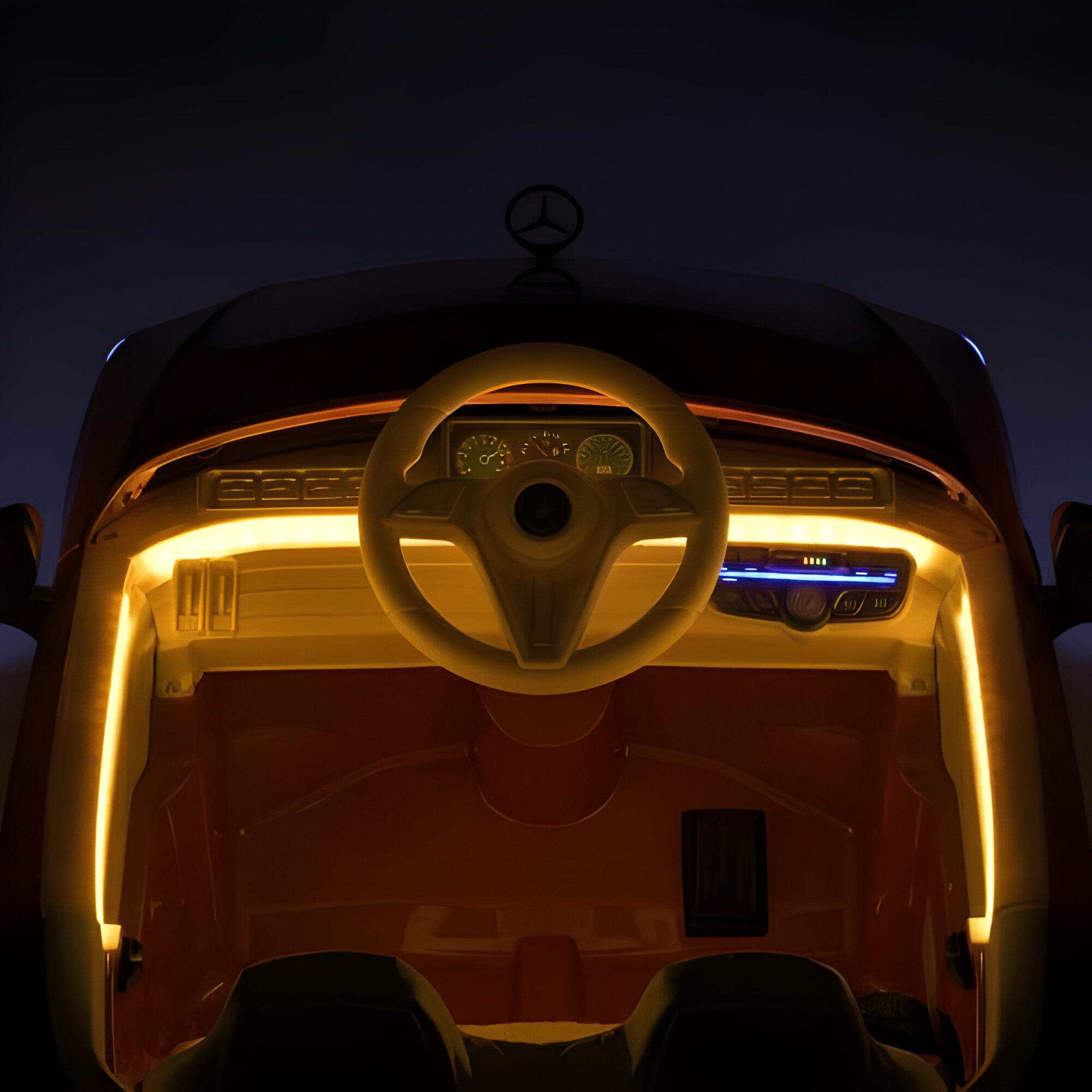 Дитячий автомобіль Mercedes M 6020EBLR-7 одномісний USB (27768322) - фото 6 Дитячий автомобіль Mercedes M 6020EBLR-7 одномісний USB (27768322) - фото 6