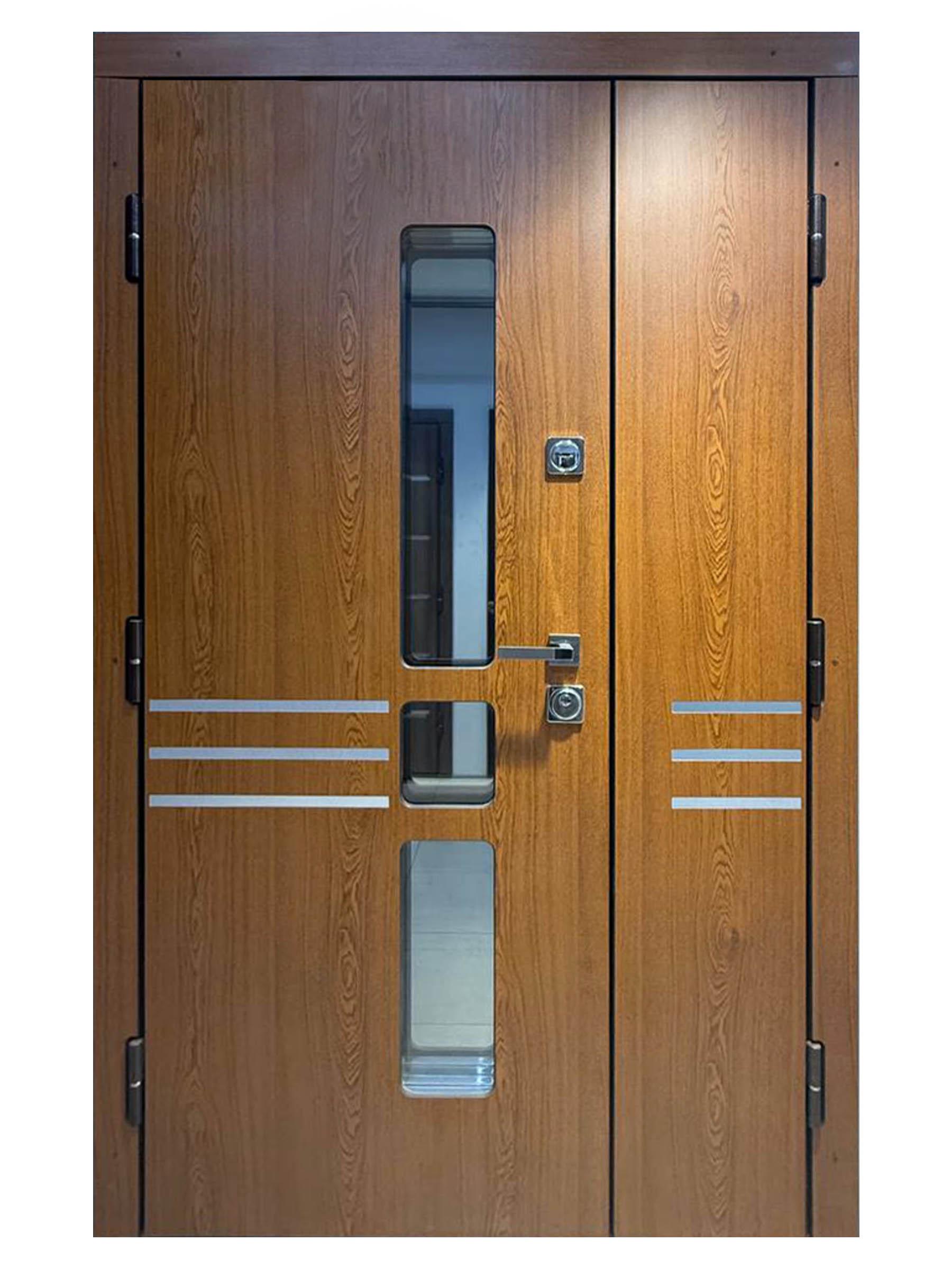 Двері вхідні Максимум Model 2 HPL 2040х1200 мм Дуб золотий (7230037)