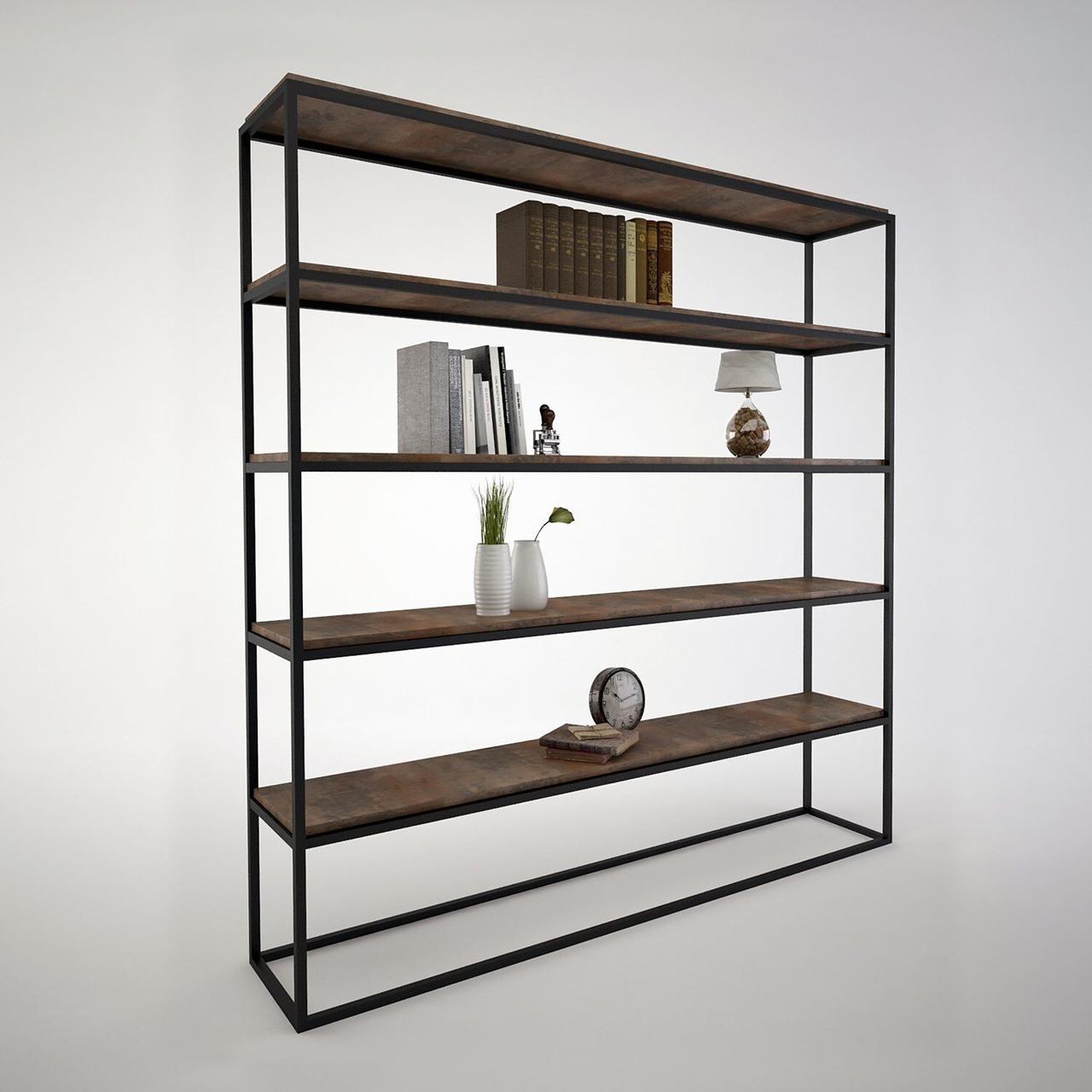 Стеллаж для хранения Loft NS-1779 2030x1800x350 мм Черный (6156d5803edc877ba8589934)