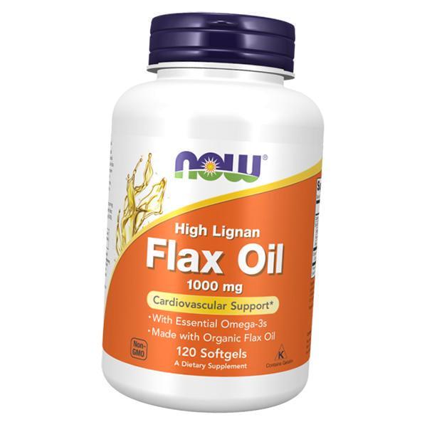 Масло льняное High Lignan Flax Oil с высоким содержанием лигнана 120 гел. капс. (67128020)