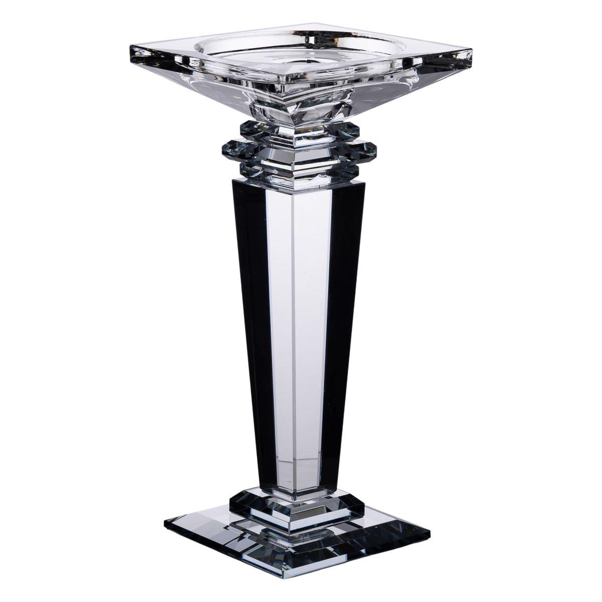 Подсвечник стеклянный Light House LG-30102CL высота 20 см Прозрачный