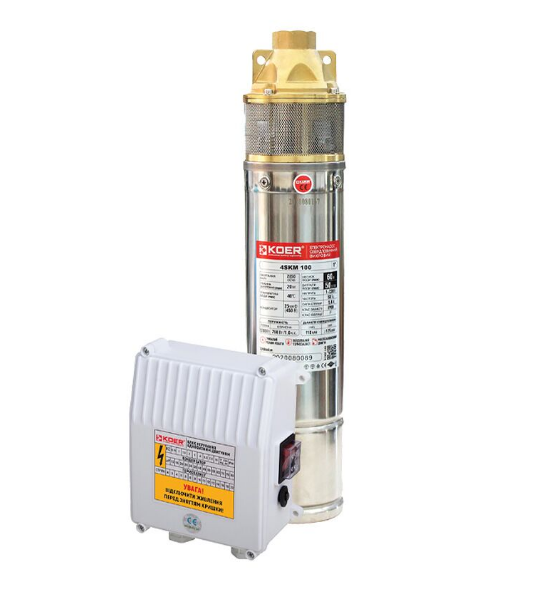 Насос скважинный вихревой KOER 4SKM-200 с пультом (17842447)