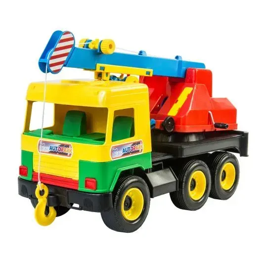 Игрушечный автокран Tigres Middle Truck 38 см Желто-зелено-красный (150-98-39226) Игрушечный автокран Tigres Middle Truck 38 см Желто-зелено-красный (150-98-39226)