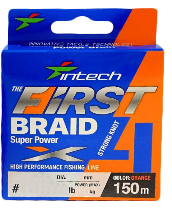 Шнур плетений Intech First Braid X4 1 0.165 мм 6.81 кг 150 м