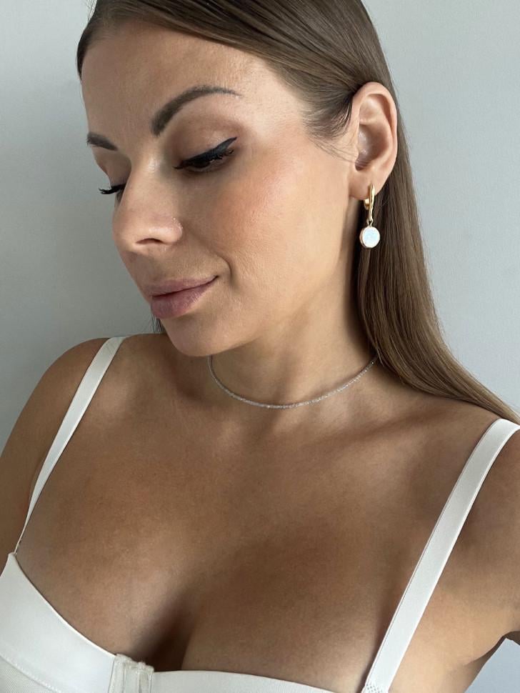 Кольє LeBijou з аквамарину (4789)