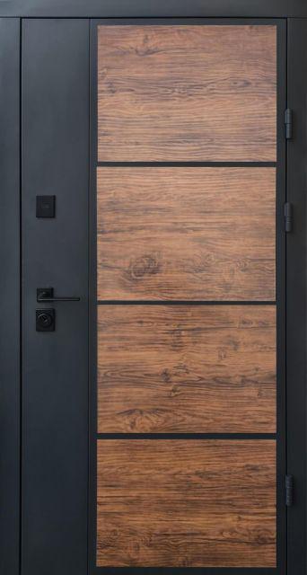 Двері вхідні Qdoors Стріт Бонд вуличні 850х2040 мм Дуб темний (92422)