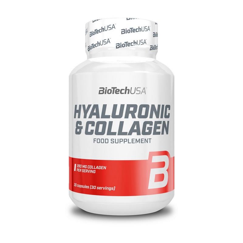 Колаген з гіалуроновою кислотою BioTech Hyaluronic & Collagen 30 капс.