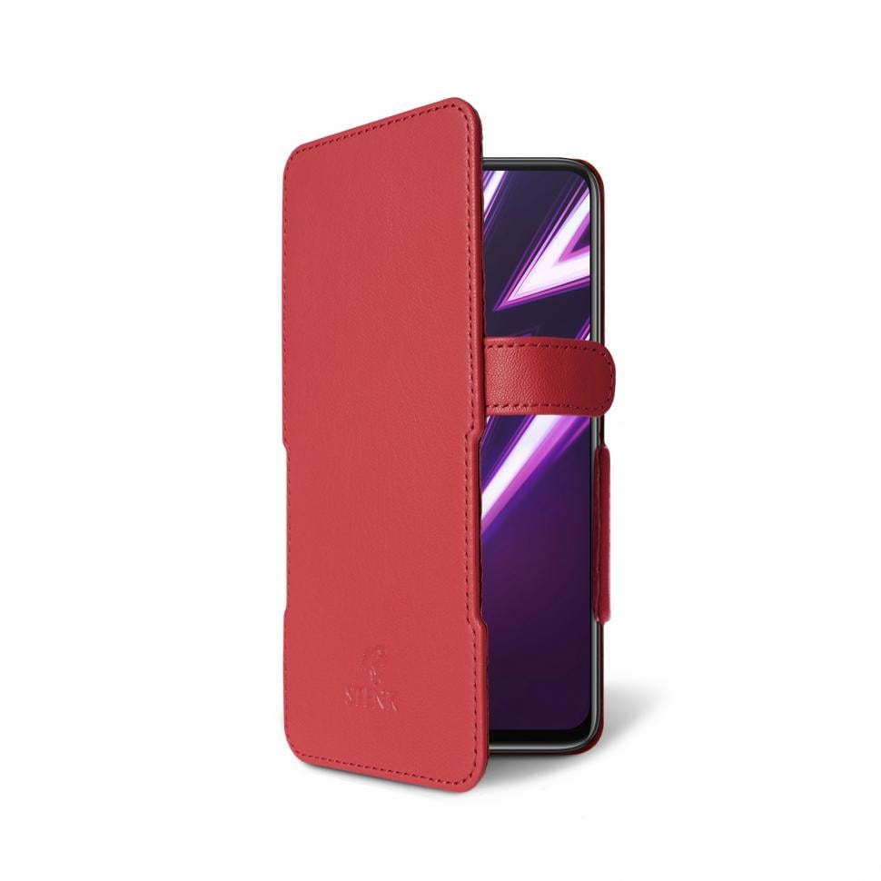 Чехол книжка Stenk Prime для Realme 6 Pro Красный (65376)