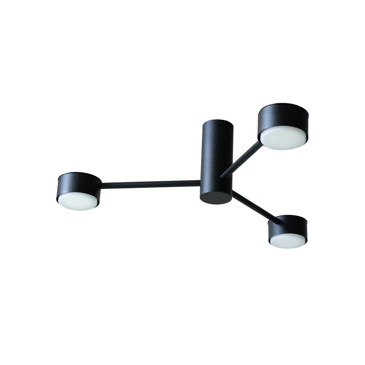 Люстра потолочная MSK ELECTRIC Space NL 8041-3 BK GX53 3 плафона Черный